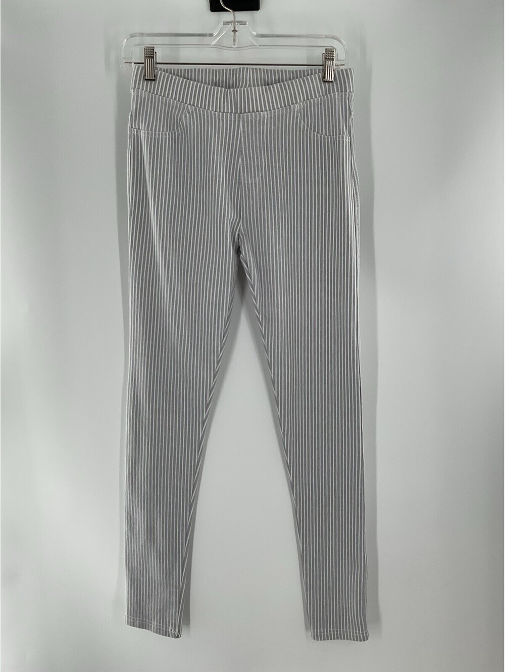 Esmara Size Large Striped Jeggings Gray And White Girls 118